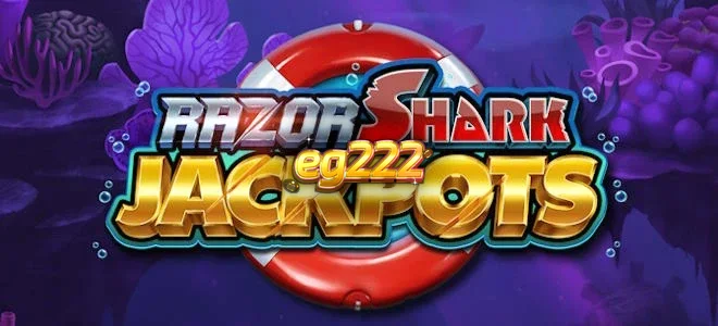 Visual bawah laut yang mendalam dari slot Razor Shark Jackpots